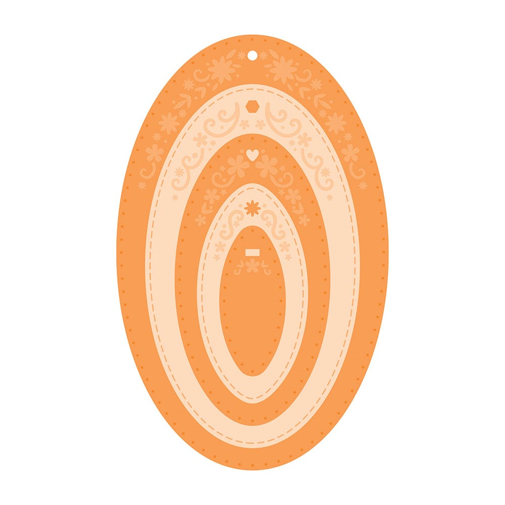 Tonic Studios Die Cutting Tonic Studios - Opulent Oval Layering Tag Die Set - 4153E