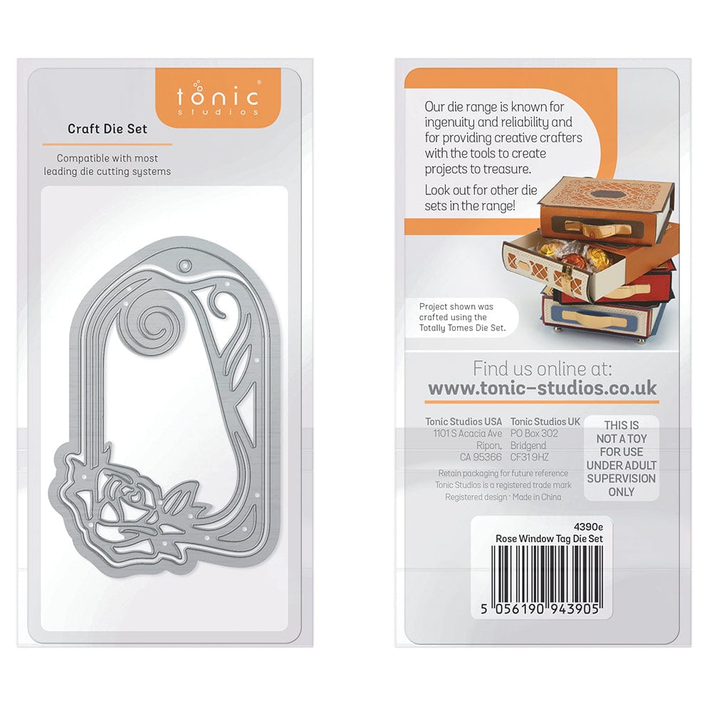 Tonic Studios Die Cutting Tonic Studios - Rose Window Tag Die Set  - 4390E