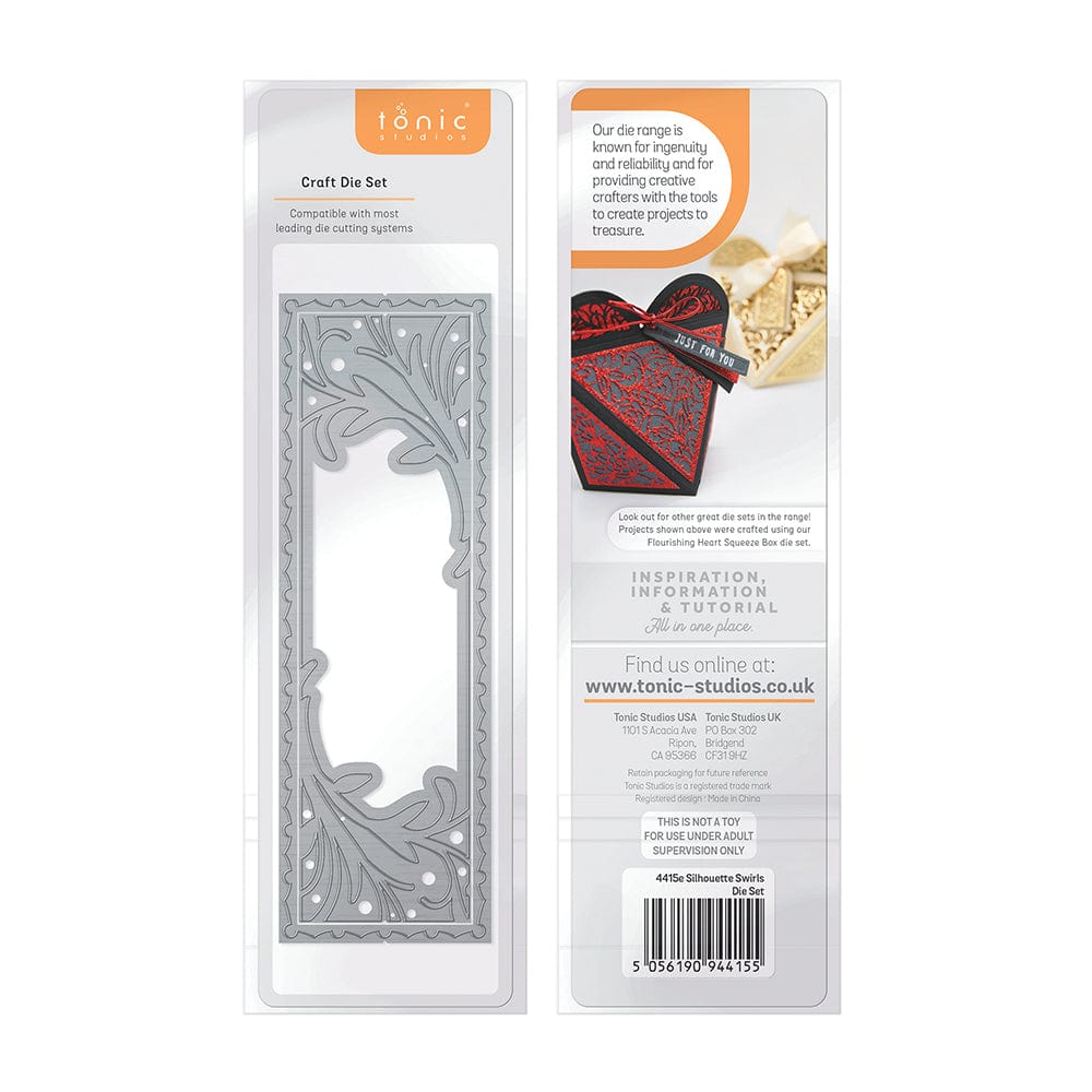 Tonic Studios Die Cutting Tonic Studios - Silhouette Swirls Die Set  - 4415E