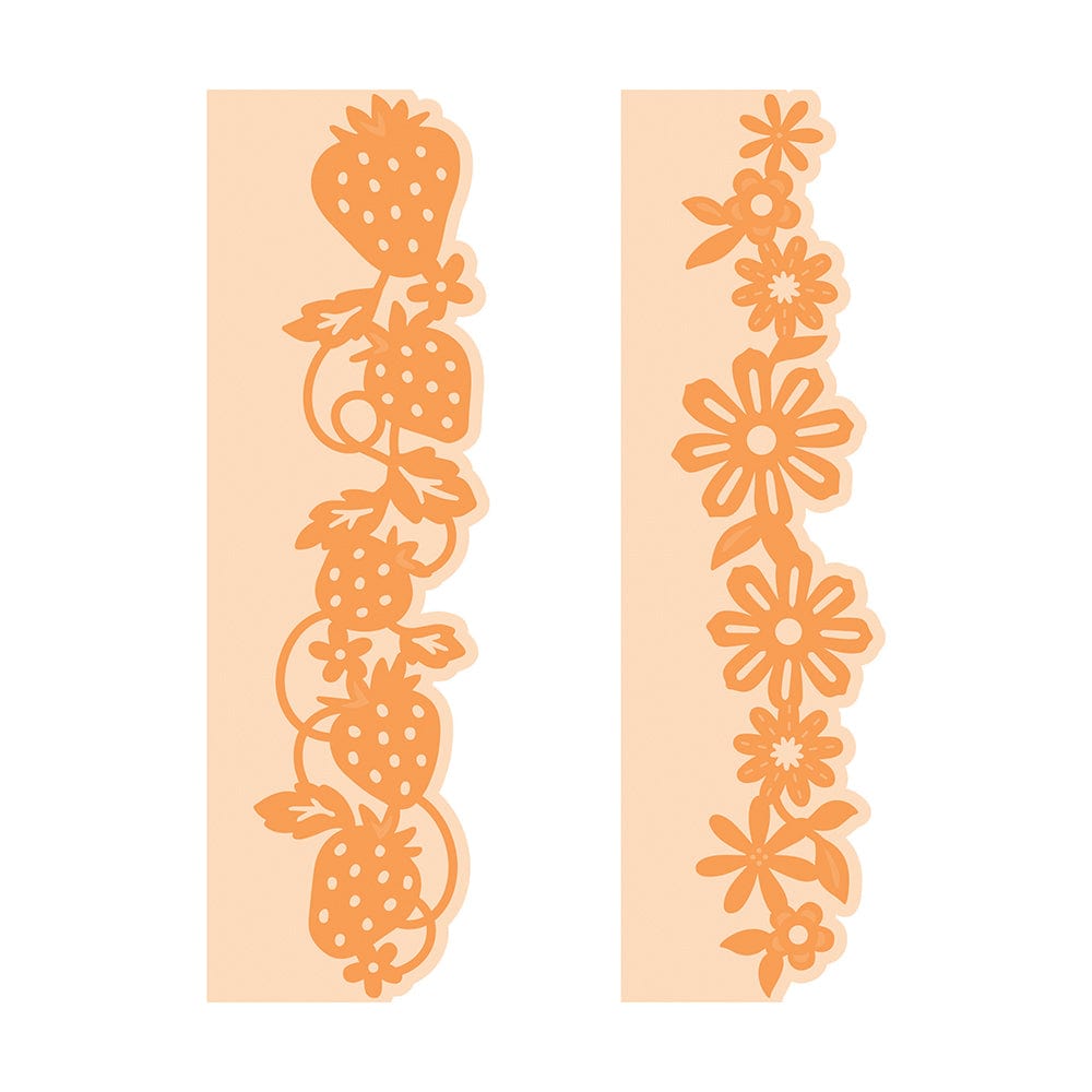 Tonic Studios Die Cutting Tonic Studios - Simplicity Strips - Strawberries & Flowers - Die Set - 5098e