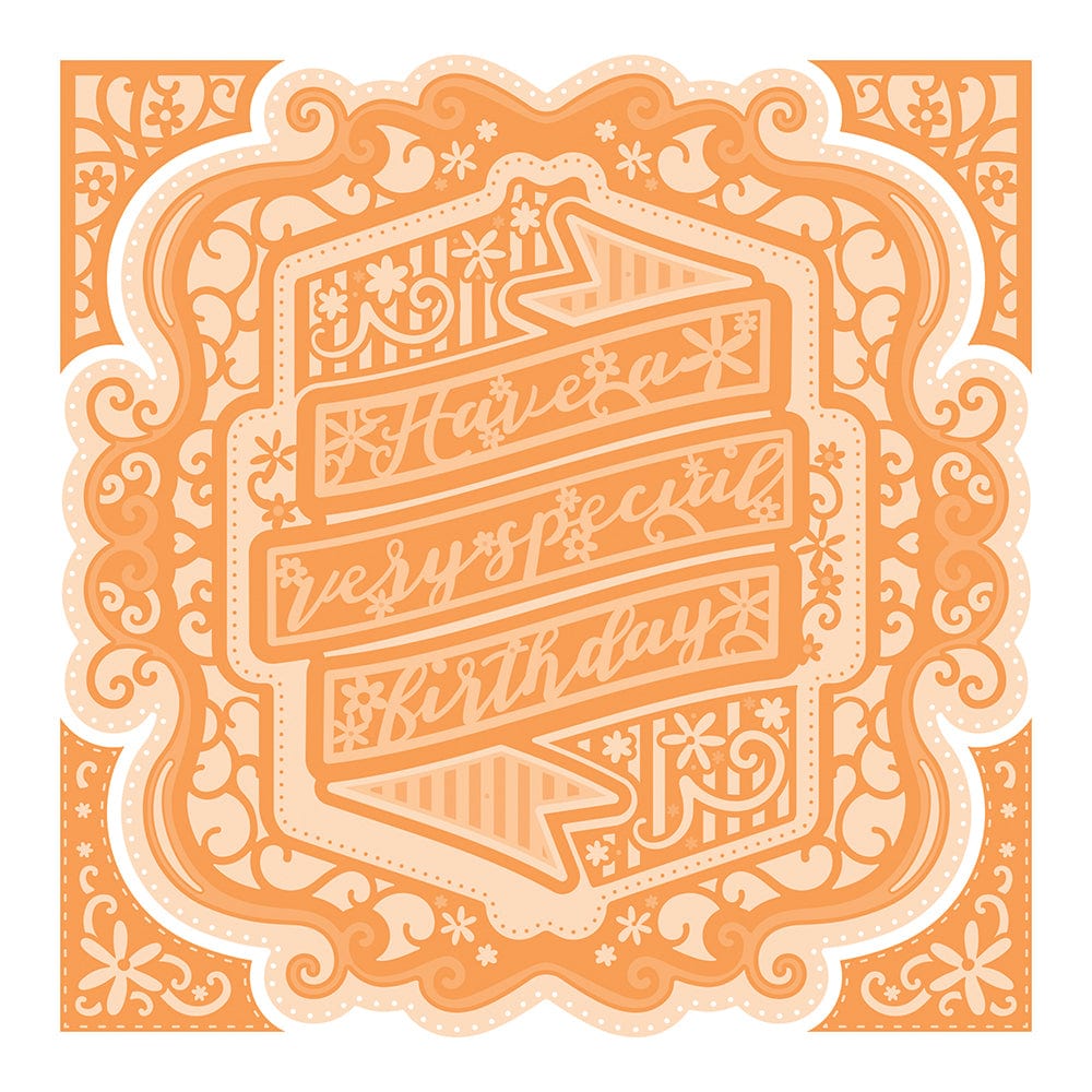 Tonic Studios Die Cutting Tonic Studios - Special Birthday Beautiful Banner - Layering Die Set - 4149E