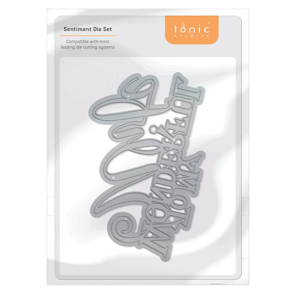Tonic Studios Die Cutting Tonic Studios - To My Wonderful Wife - Sentiment Die Set - 3843E