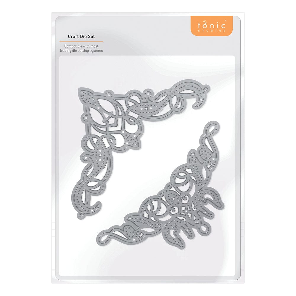 Tonic Studios Die Cutting Tonic Studios - Twisted Ivy Corners Die Set  - 4453E