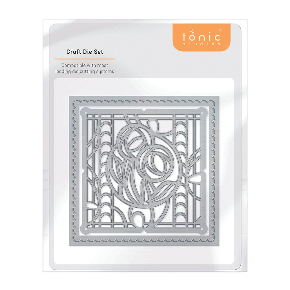 Tonic Studios Die Cutting Tonic Studios - Vinyard Roses Square Die Set  - 4420E