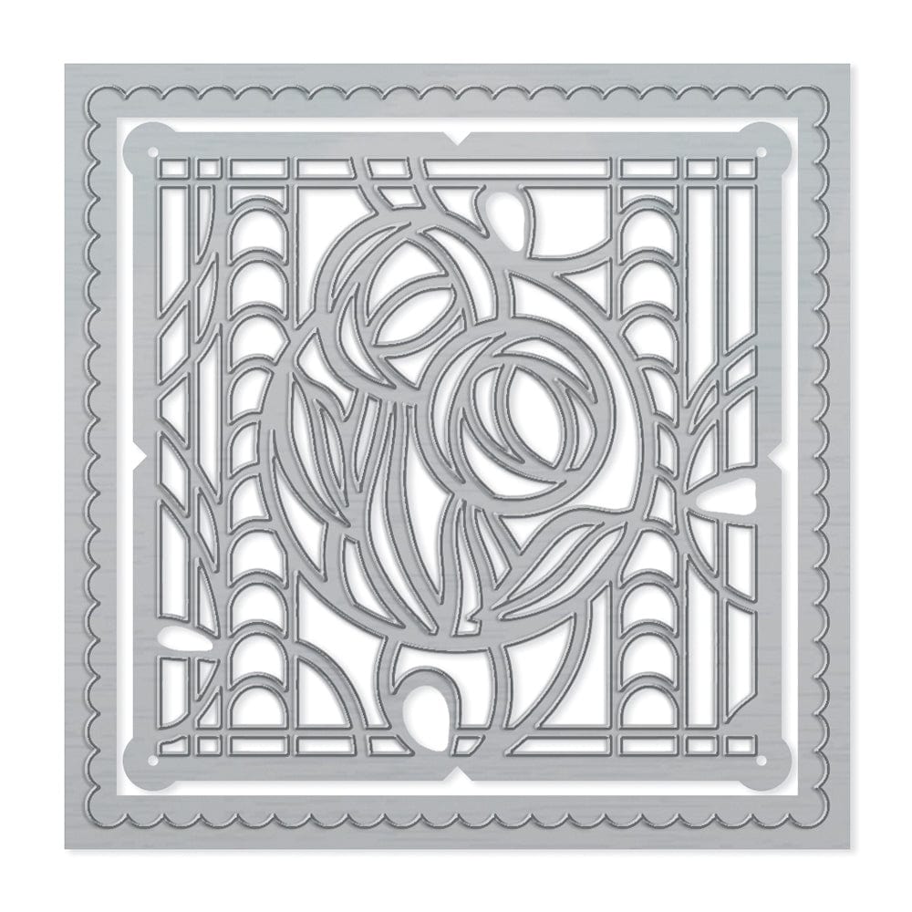 Tonic Studios Die Cutting Tonic Studios - Vinyard Roses Square Die Set  - 4420E