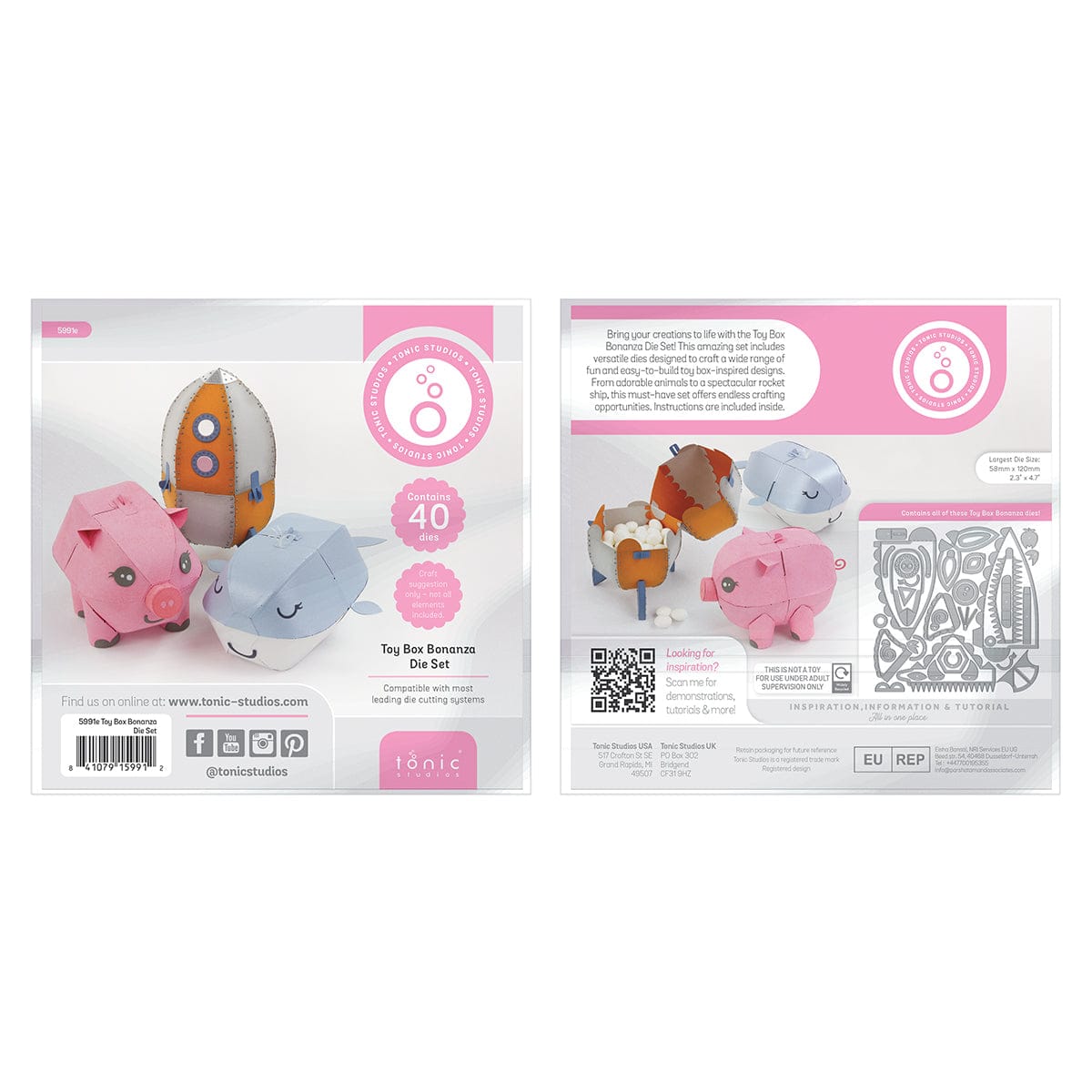 Tonic Studios Die Cutting Toy Box Bonanza - Create & Make Die Set - CREATE22