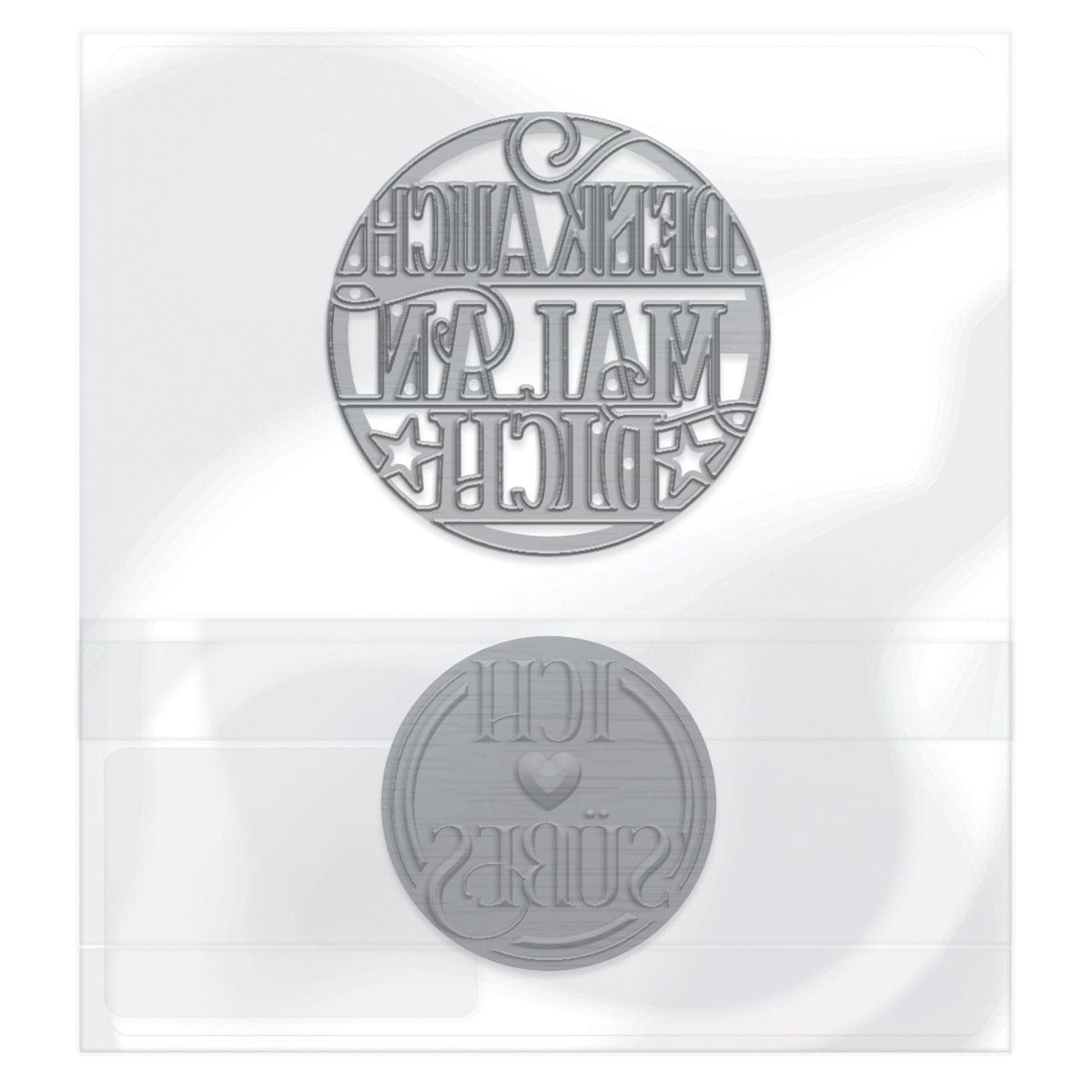 Tonic Studios Die Cutting Treat Yourself - Deutsche Grüße Stanzschablone Set - 5335E