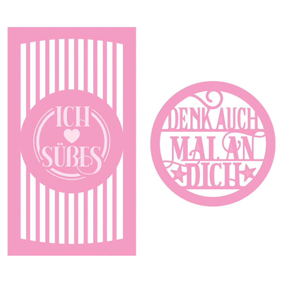 Tonic Studios Die Cutting Treat Yourself - Deutsche Grüße Stanzschablone Set - 5335E