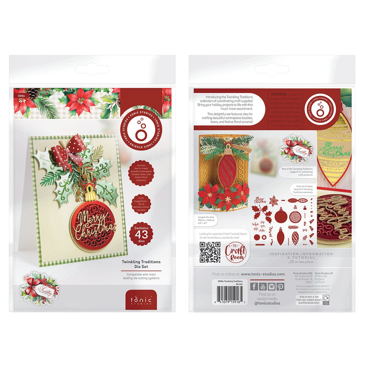Tonic Studios Die Cutting Twinkling Traditions Die Set - 5916e