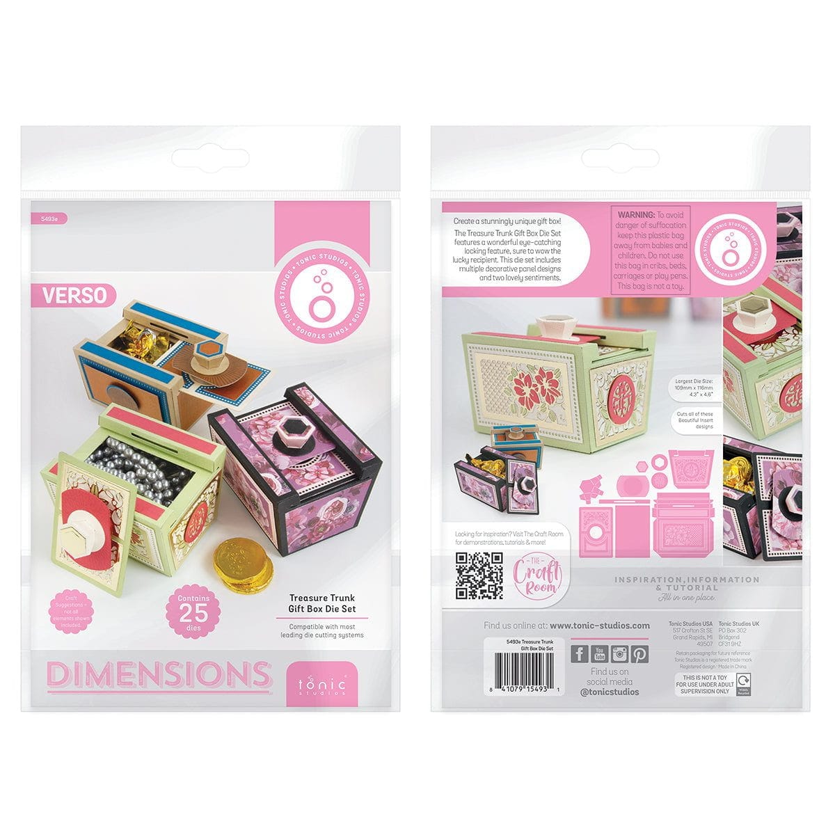 Tonic Studios Die Cutting Twist & Lock/Slide & Lock Die Set Bundle - DB121
