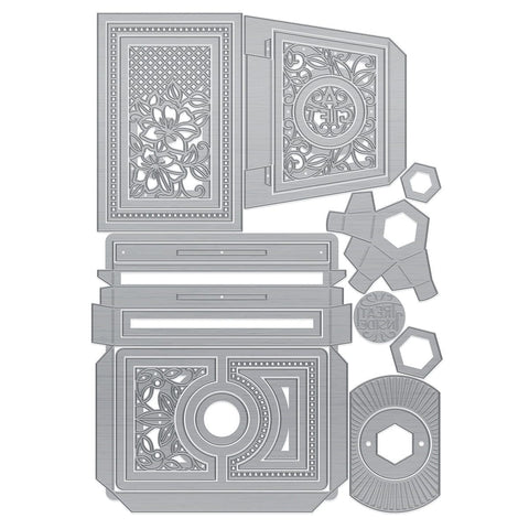 Tonic Studios Die Cutting Twist & Lock/Slide & Lock Die Set Bundle - DB121