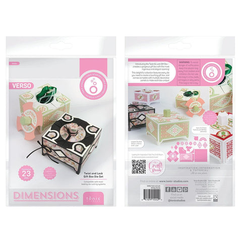 Tonic Studios Die Cutting Twist & Lock/Slide & Lock Die Set Bundle - DB121