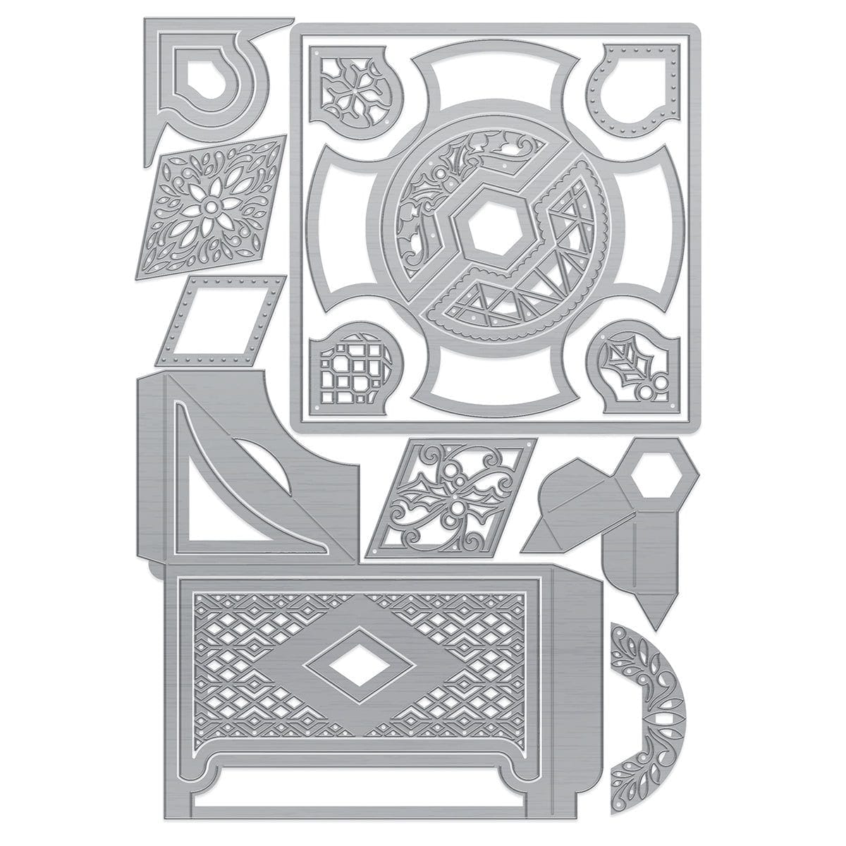 Tonic Studios Die Cutting Twist & Lock/Slide & Lock Die Set Bundle - DB121