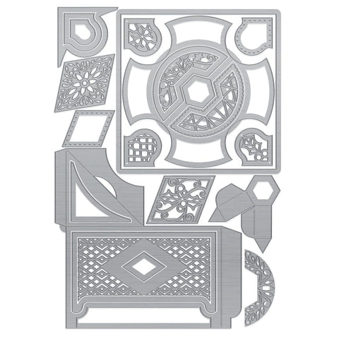 Tonic Studios Die Cutting Twist & Lock/Slide & Lock Die Set Bundle - DB121