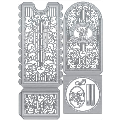 Tonic Studios Die Cutting Vino Vault Gift Box - Showcase Die Set - 5415e