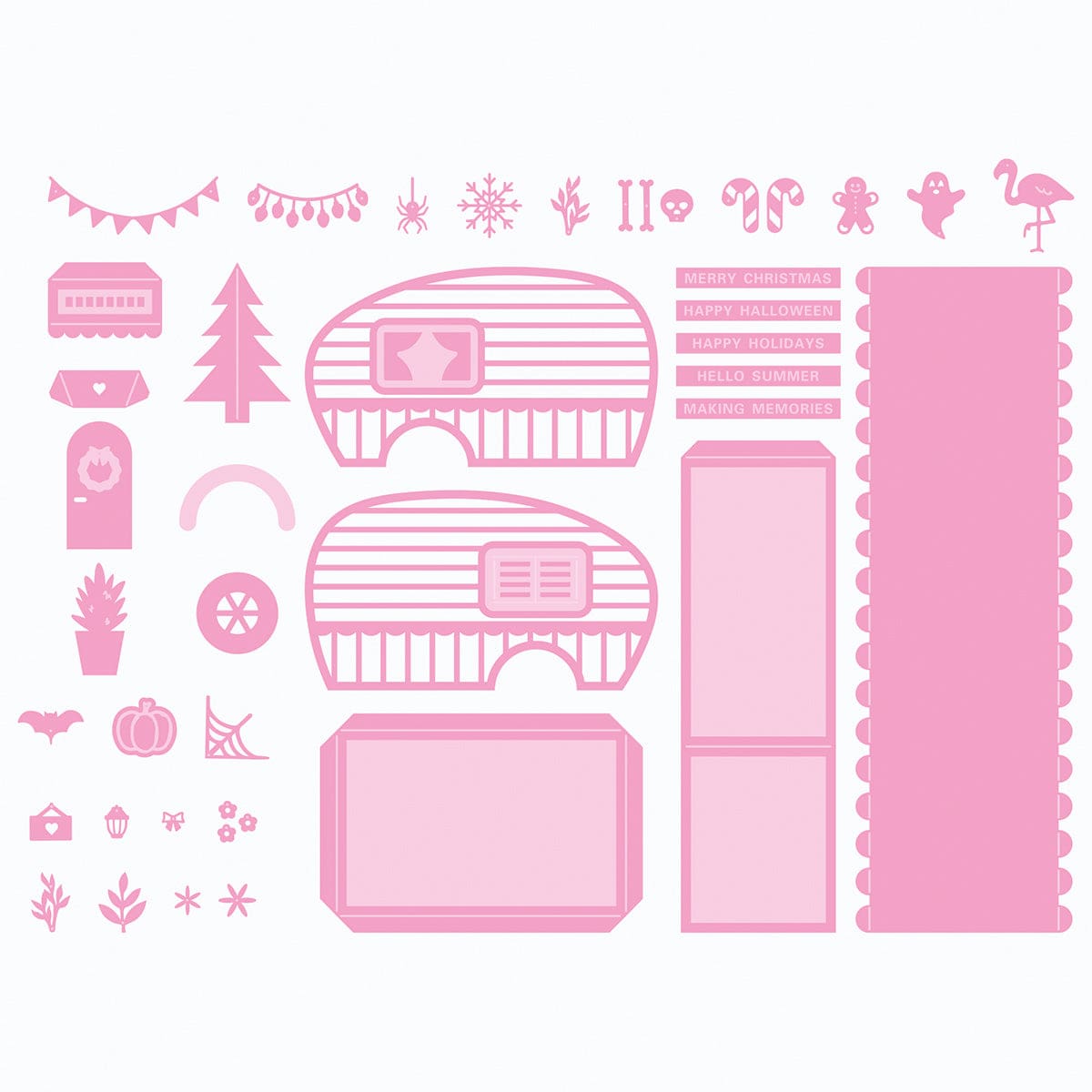Tonic Studios Die Cutting Vintage Voyage Van - Showcase Die Set - SHOW55