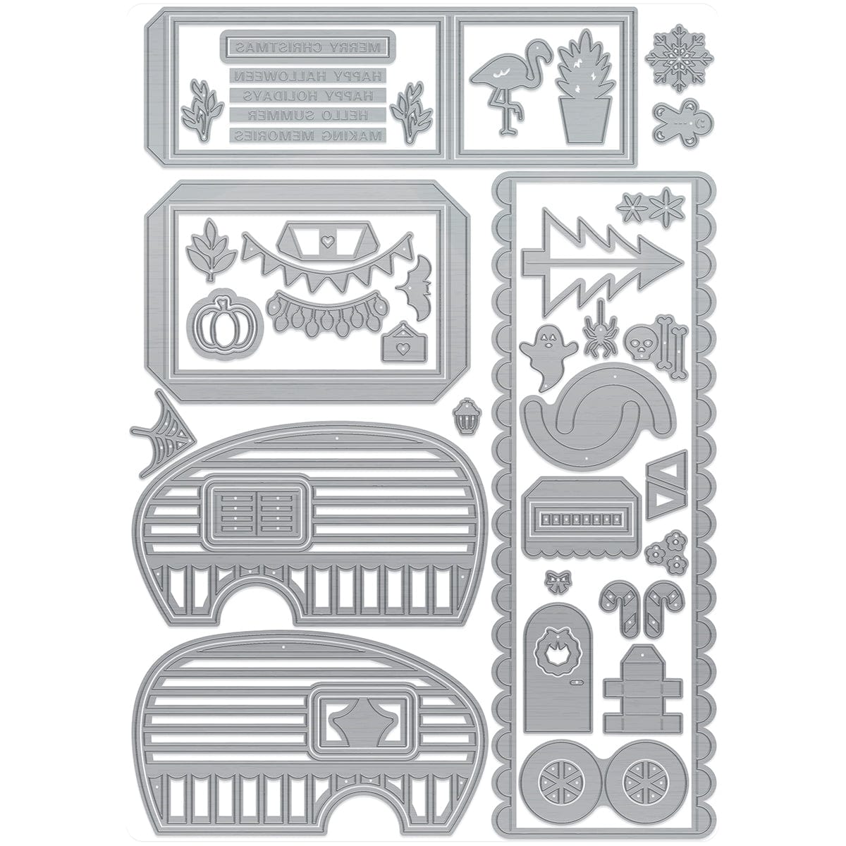 Tonic Studios Die Cutting Vintage Voyage Van - Showcase Die Set - SHOW55