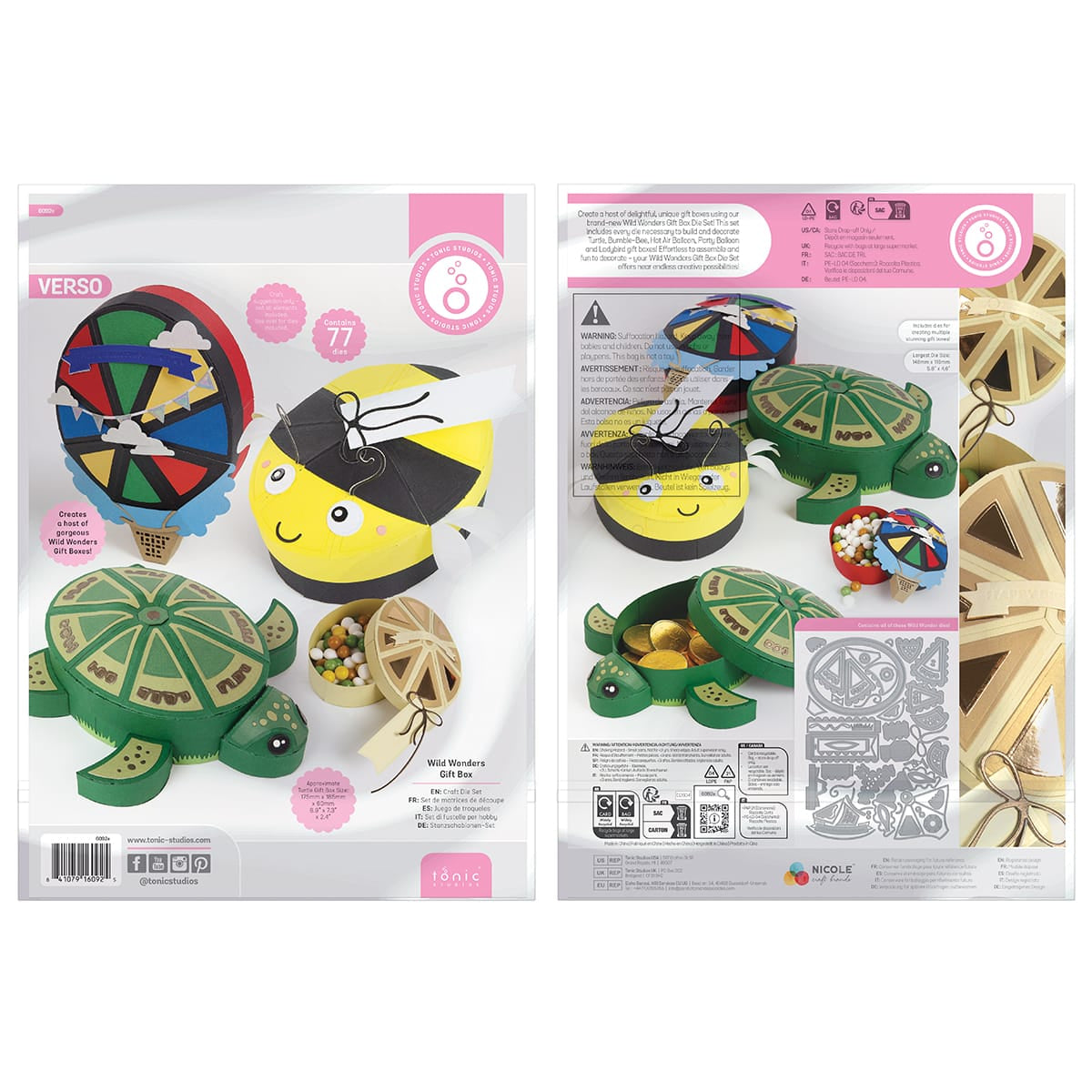 Tonic Studios Die Cutting Wild Wonders Die Set - 6092e