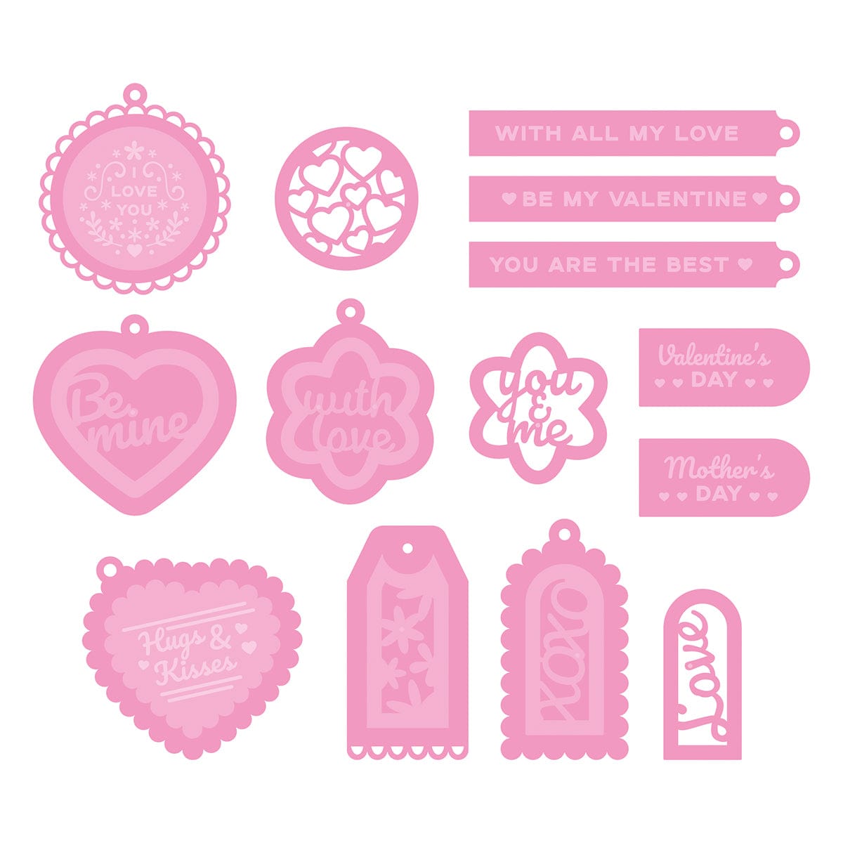 Tonic Studios Die Cutting With Love Tag Die & Stamp Set - BF23-05