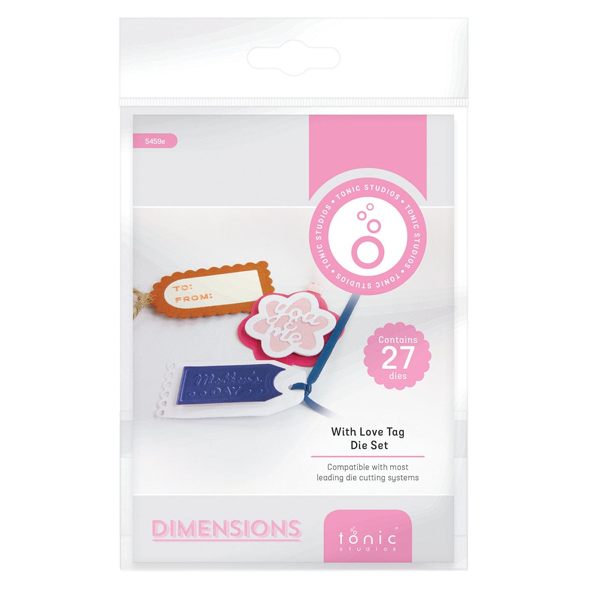 Tonic Studios Die Cutting With Love Tag Die & Stamp Set - BF23-05