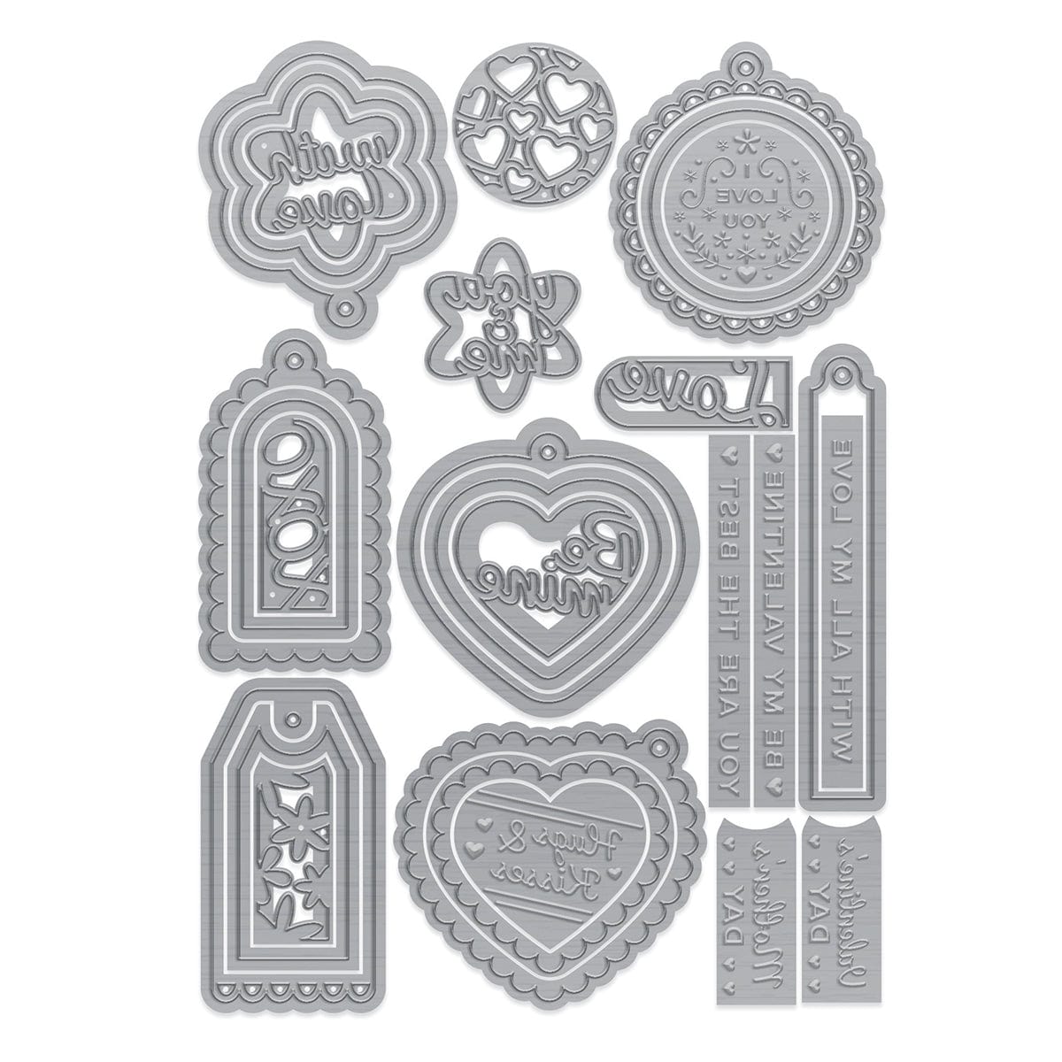 Tonic Studios Die Cutting With Love Tag Die & Stamp Set - BF23-05