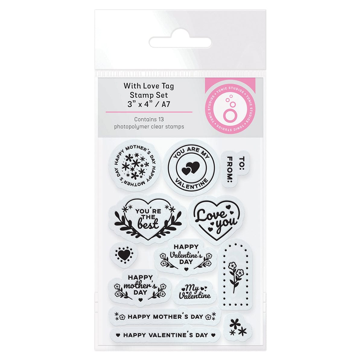 Tonic Studios Die Cutting With Love Tag Die & Stamp Set - BF23-05
