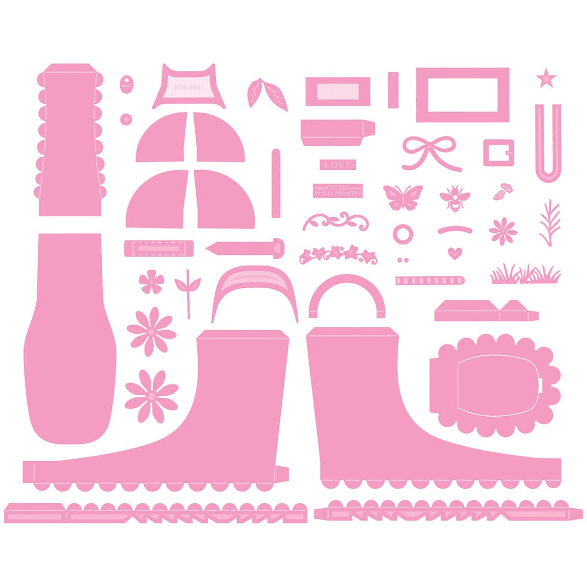 Tonic Studios Die Cutting Wonderful Wellies - Showcase Die Set - SHOW58