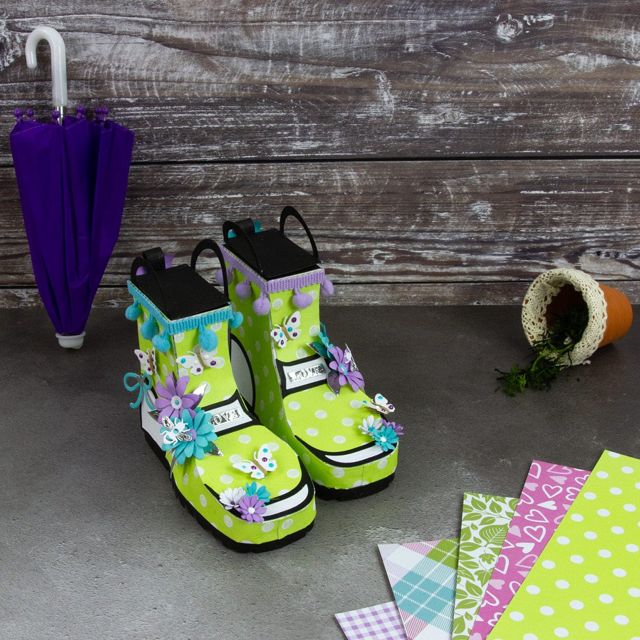 Tonic Studios Die Cutting Wonderful Wellies - Showcase Die Set - SHOW58