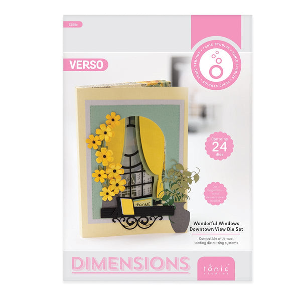 Tonic Studios Die Cutting Wonderful Window View Collection & Special Occasion Sentiments Die Set - TAT03