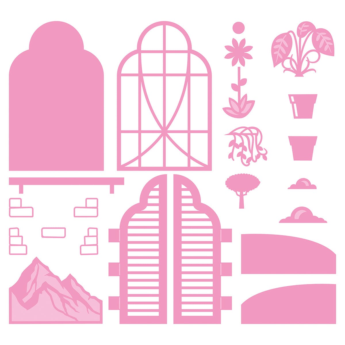 Tonic Studios Die Cutting Wonderful Windows Alpine View Die Set - 5388e
