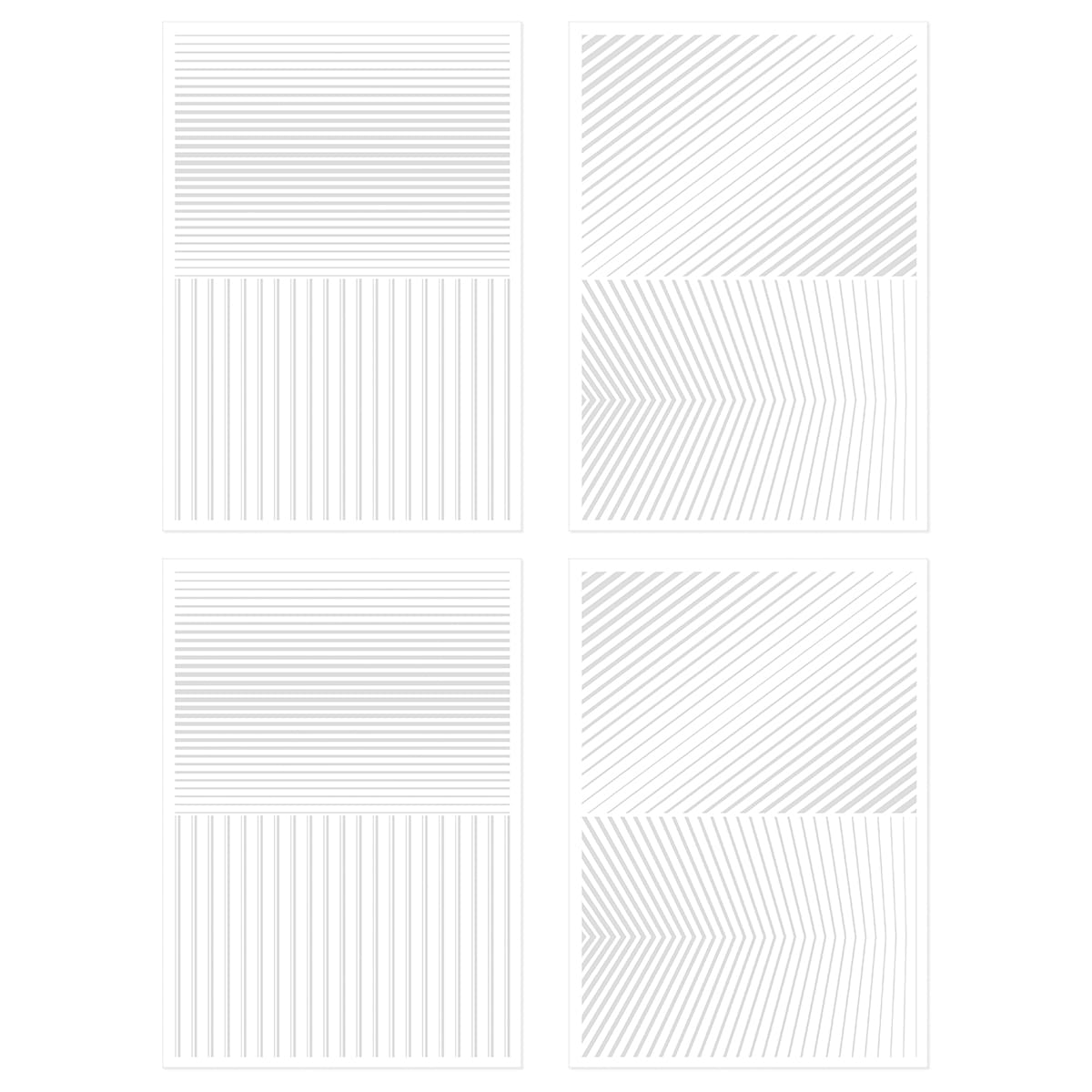 Tonic Studios Dimensions Foil Fusion - Simple Stripes Adhesive Sheets - 6061e
