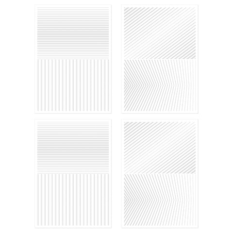 Tonic Studios Dimensions Foil Fusion - Simple Stripes Adhesive Sheets - 6062e