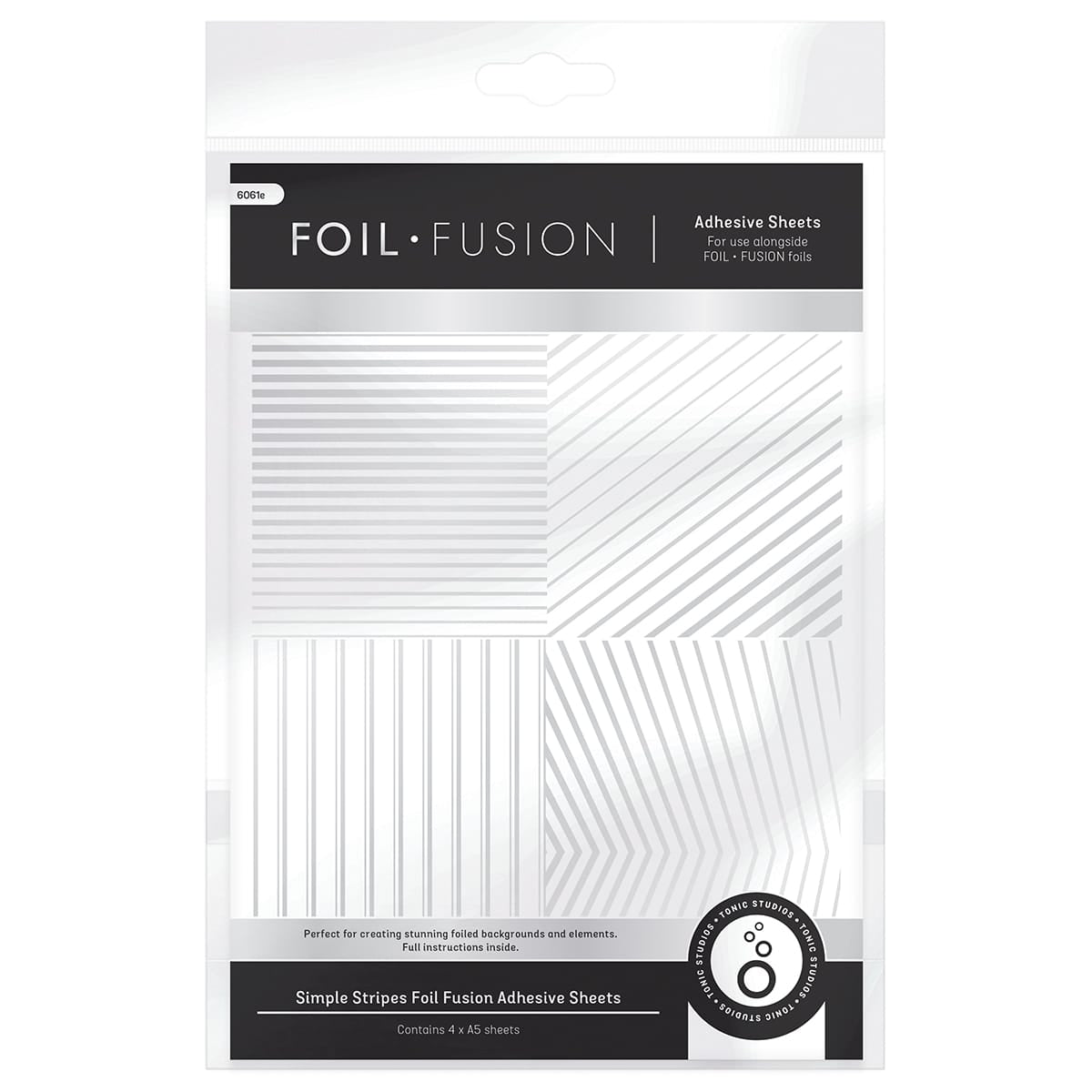 Tonic Studios Dimensions Foil Fusion - Simple Stripes Adhesive Sheets - 6062e