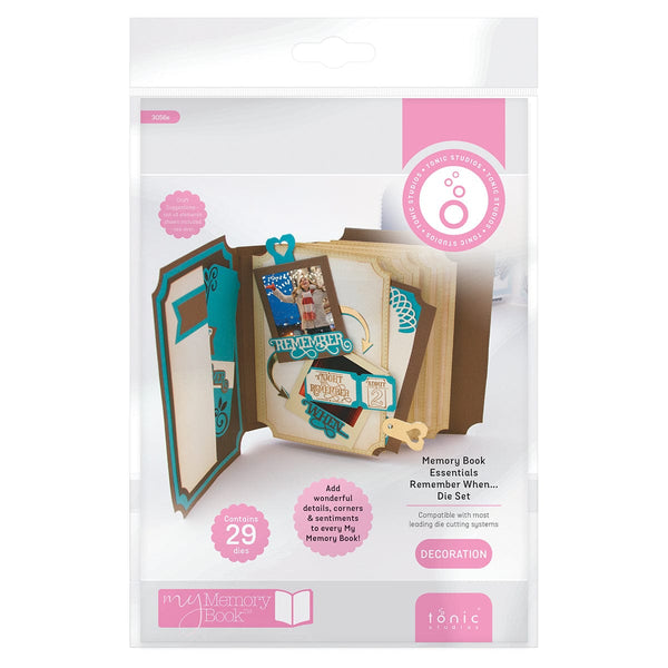 Tonic Studios Dimensions Tonic Studios - Dimensions - Memory Book Essentials Remember When... Die Set - 3056E