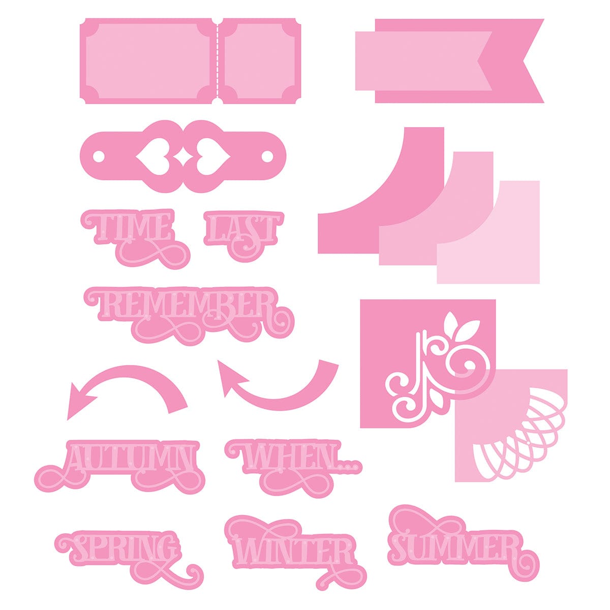 Tonic Studios Dimensions Tonic Studios - Dimensions - Memory Book Essentials Remember When... Die Set - 3056E