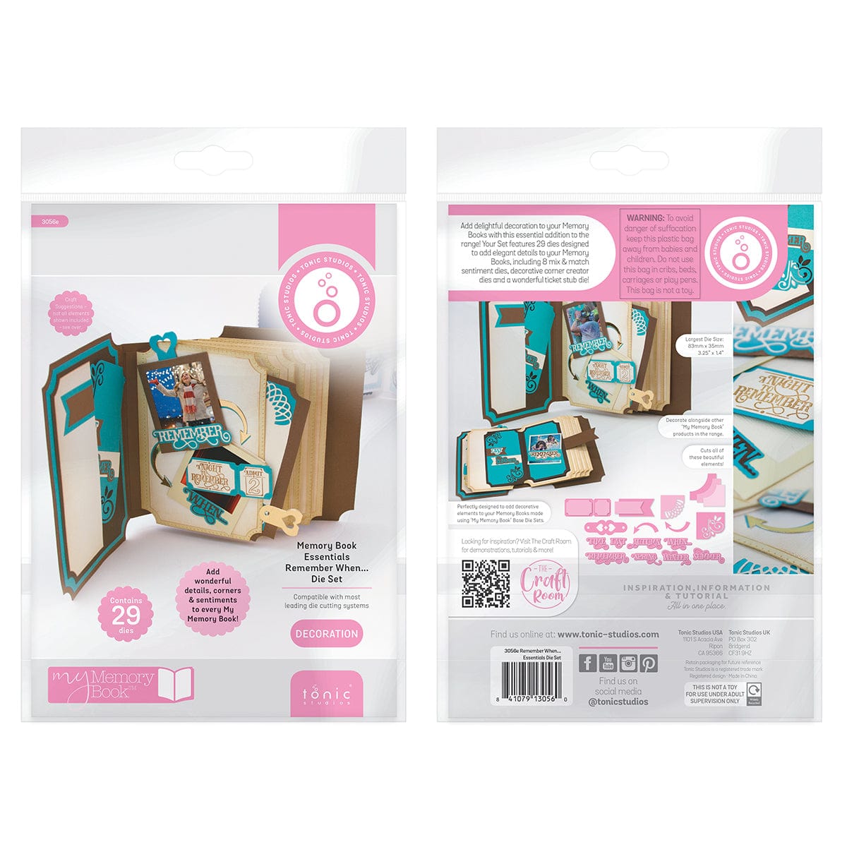 Tonic Studios Dimensions Tonic Studios - Dimensions - Memory Book Essentials Remember When... Die Set - 3056E