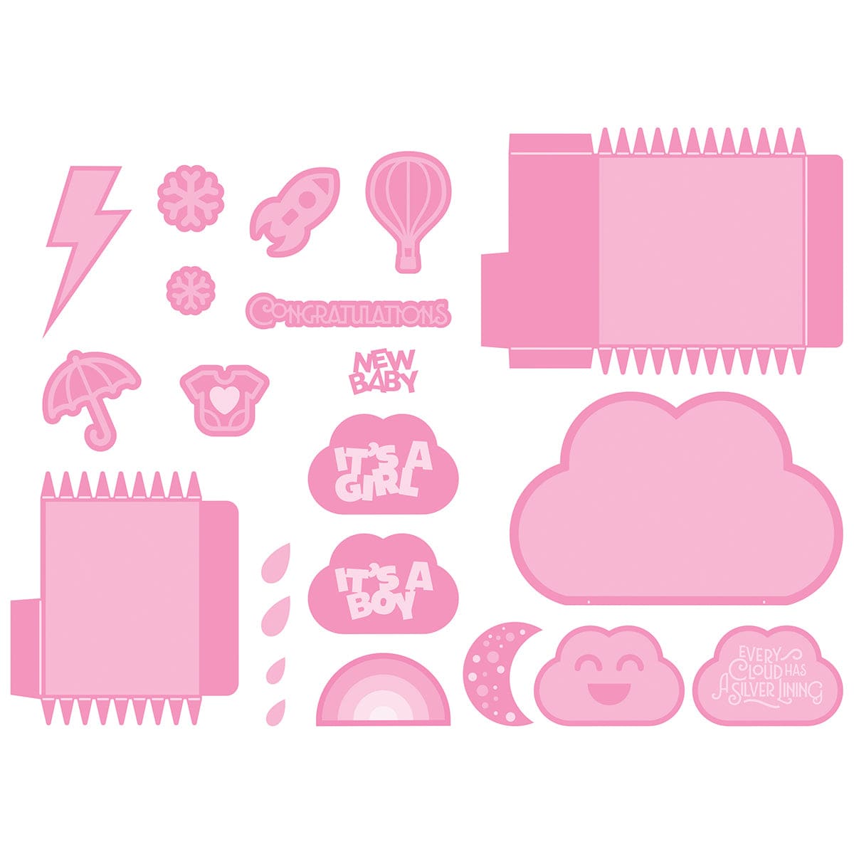 Tonic Studios Dimensions Wonderful Weather Cloud Gift Box Die Set - 5936e