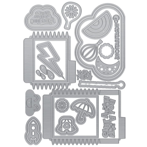 Tonic Studios Dimensions Wonderful Weather Cloud Gift Box Die Set - 5936e