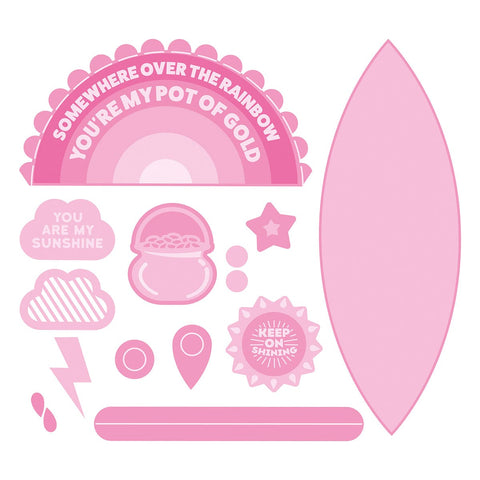 Tonic Studios Dimensions Wonderful Weather Rainbow Gift Box Die Set - 5935e