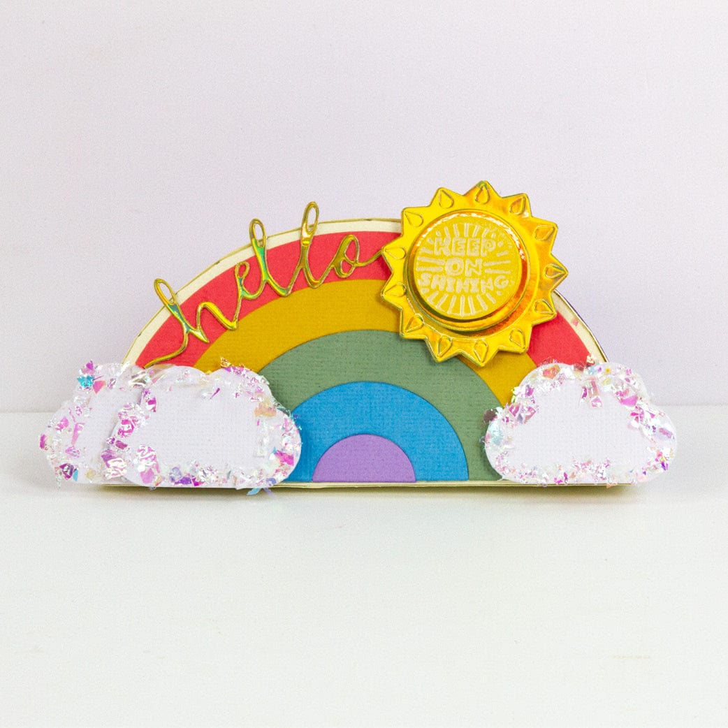 Tonic Studios Dimensions Wonderful Weather Rainbow Gift Box Die Set - 5935e