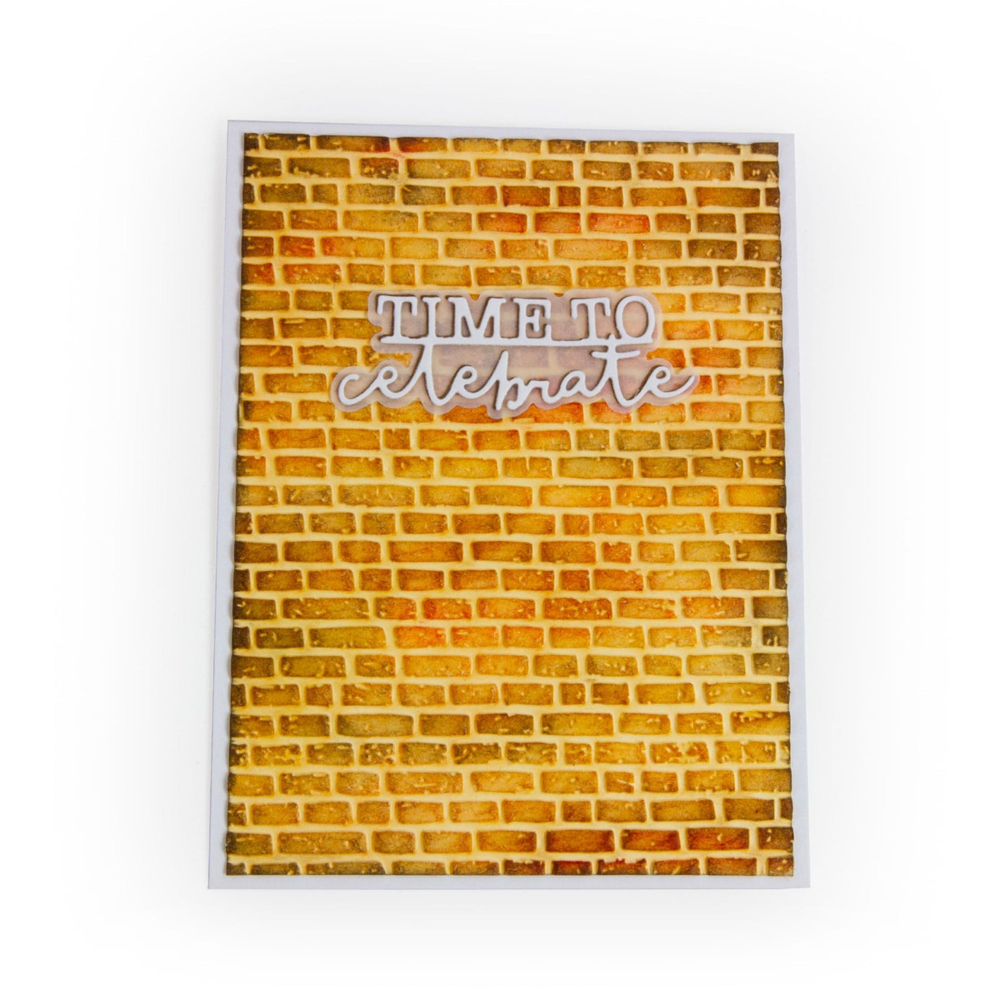 Tonic Studios Embossing Folder Bastion Brick 3D Embossing Folder - 5875e