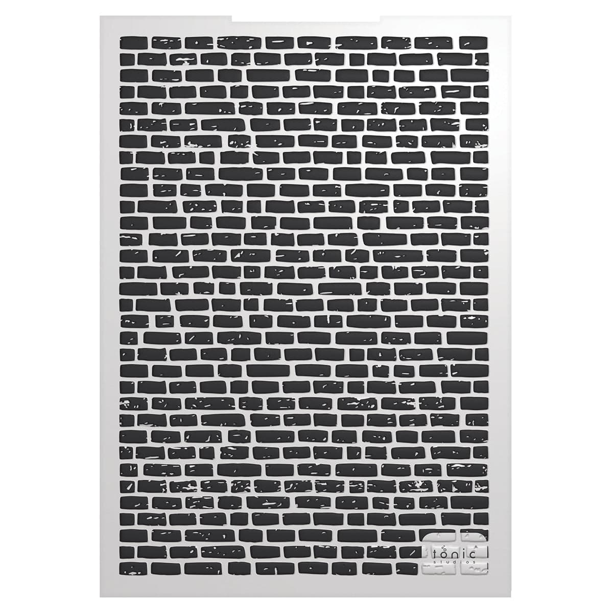 Tonic Studios Embossing Folder Bastion Brick 3D Embossing Folder - 5875e
