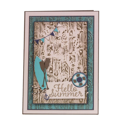 Tonic Studios Embossing Folder Beached Planks 3D Embossing Folder - 5886e