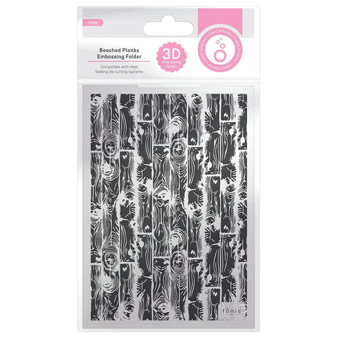 Tonic Studios Embossing Folder Beached Planks 3D Embossing Folder - 5886e