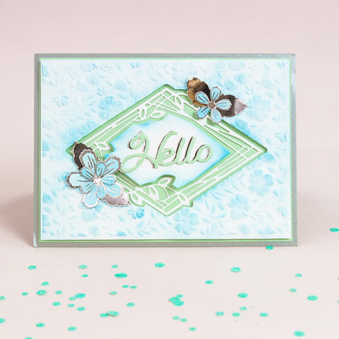 Tonic Studios Embossing Folder Bed of Blossoms 3D Embossing Folder - 5578e