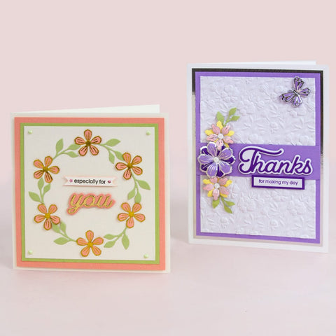 Tonic Studios Embossing Folder Bed of Blossoms 3D Embossing Folder - 5578e