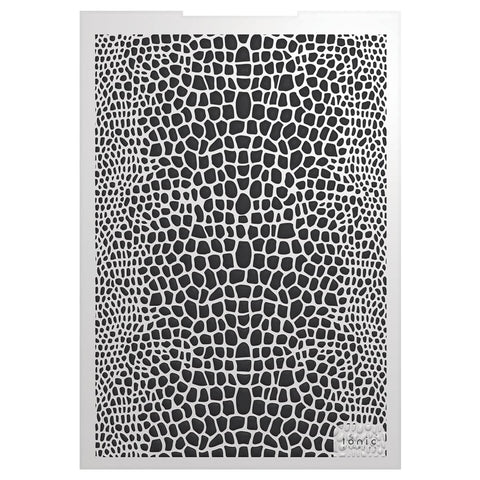Tonic Studios Embossing Folder Fabulous Fabrics Snakeskin Couture 3D Embossing Folder - 5838e