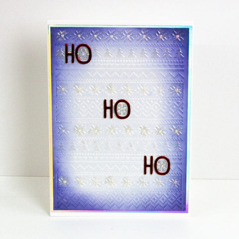 Tonic Studios Embossing Folder Jolly Jingles Fairisle Knit 3D Embossing Folder - 5914e