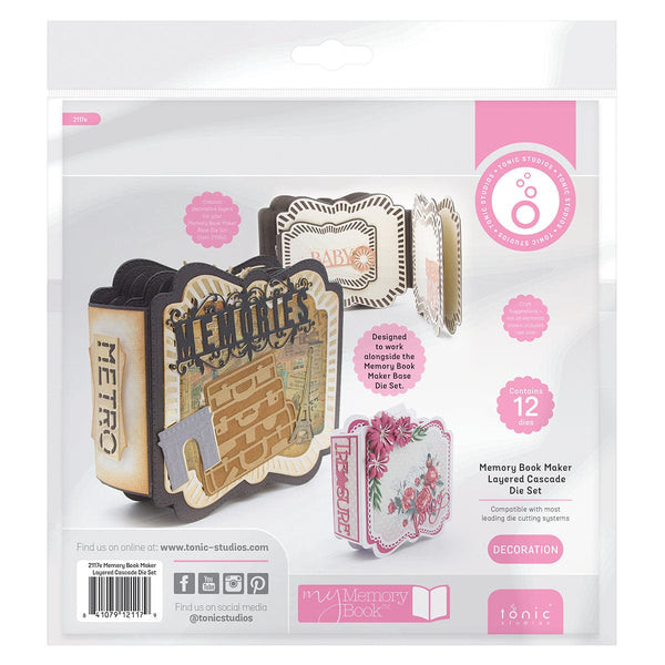 Tonic Studios Essentials Tonic Studios - Memory Book Maker - Layered Cascade Die Set - 2117E
