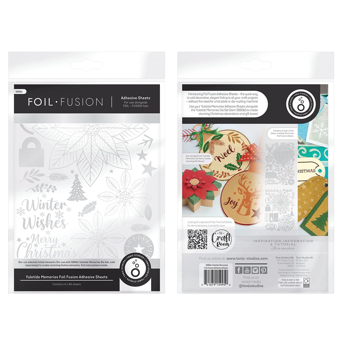 Tonic Studios Foil Fusion - Yuletide Memories - Adhesive Sheets - 5995e